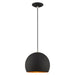 Livex Lighting - 41181-04 - One Light Mini Pendant - Metal Shade Mini Pendants - Black
