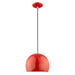 Livex Lighting - 41181-72 - One Light Mini Pendant - Metal Shade Mini Pendants - Shiny Red