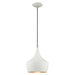 Livex Lighting - 41186-03 - One Light Mini Pendant - Metal Shade Mini Pendants - White