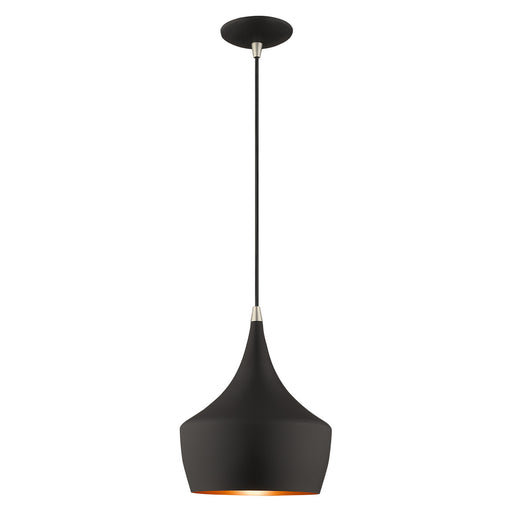 Livex Lighting - 41186-04 - One Light Mini Pendant - Metal Shade Mini Pendants - Black