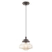 Livex Lighting - 41223-92 - One Light Mini Pendant - Art Glass Mini Pendants - English Bronze