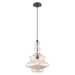 Livex Lighting - 41224-92 - One Light Mini Pendant - Art Glass Mini Pendants - English Bronze