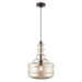 Livex Lighting - 41225-92 - One Light Mini Pendant - Art Glass Mini Pendants - English Bronze