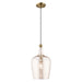 Livex Lighting - 41226-01 - One Light Mini Pendant - Art Glass Mini Pendants - Antique Brass