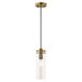 Livex Lighting - 41227-01 - One Light Mini Pendant - Art Glass Mini Pendants - Antique Brass
