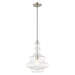 Livex Lighting - 41238-91 - One Light Mini Pendant - Art Glass Mini Pendants - Brushed Nickel