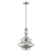Livex Lighting - 41245-91 - One Light Mini Pendant - Art Glass Mini Pendants - Brushed Nickel