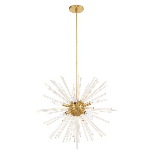 Livex Lighting - 41256-12 - Eight Light Pendant - Utopia - Satin Brass