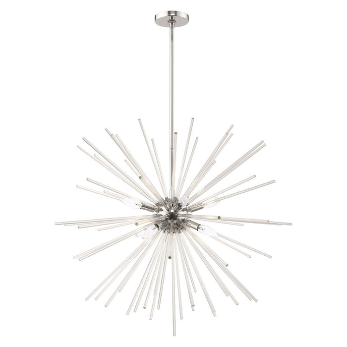 Livex Lighting - 41258-05 - Eight Light Pendant - Utopia - Polished Chrome