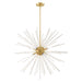 Livex Lighting - 41258-12 - Eight Light Pendant - Utopia - Satin Brass