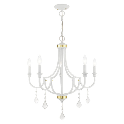 Livex Lighting - 41275-03 - Five Light Chandelier - Glendale - White