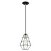 Livex Lighting - 41322-04 - One Light Mini Pendant - Geometric Shade Mini Pendants - Black