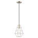 Livex Lighting - 41322-91 - One Light Mini Pendant - Geometric Shade Mini Pendants - Brushed Nickel