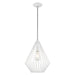 Livex Lighting - 41325-03 - One Light Mini Pendant - Geometric Shade Mini Pendants - White