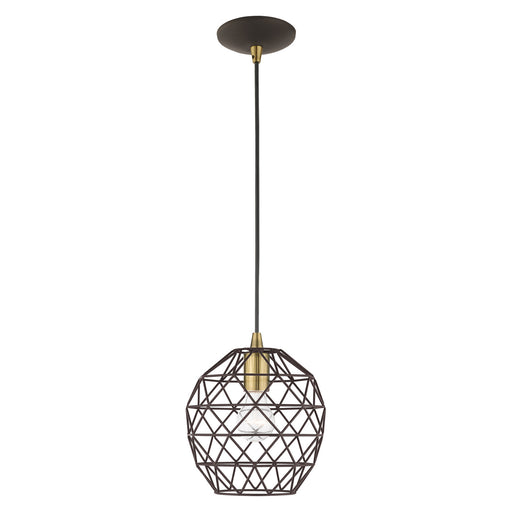Livex Lighting - 41326-07 - One Light Mini Pendant - Geometric Shade Mini Pendants - Bronze