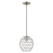 Livex Lighting - 41326-91 - One Light Mini Pendant - Geometric Shade Mini Pendants - Brushed Nickel