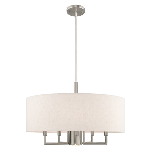 Livex Lighting - 42605-91 - Six Light Chandelier - Meridian - Brushed Nickel