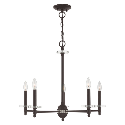 Livex Lighting - 42705-07 - Five Light Chandelier - Bancroft - Bronze