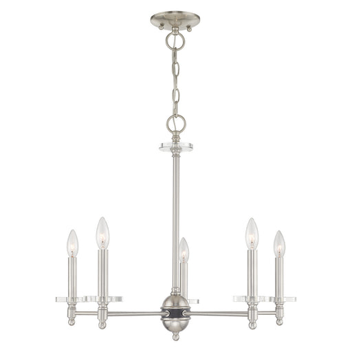 Livex Lighting - 42705-91 - Five Light Chandelier - Bancroft - Brushed Nickel