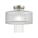Livex Lighting - 42802-91 - One Light Ceiling Mount - Alexis - Brushed Nickel