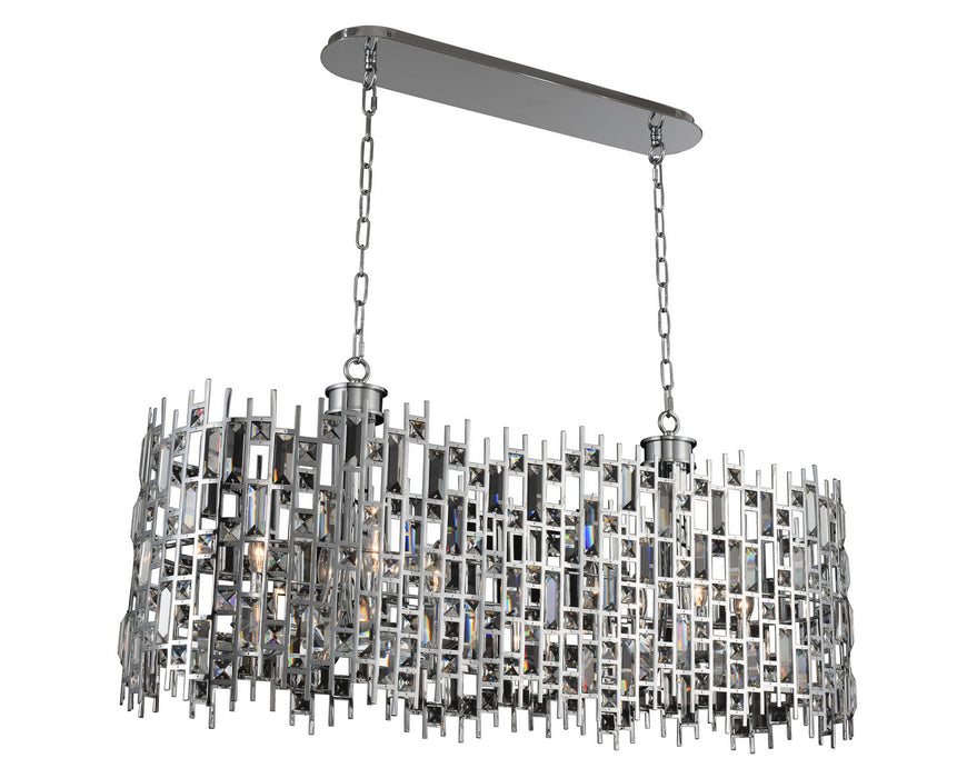Allegri - 033060-010-FR001 - Eight Light Island Pendant - Fonseca - Chrome