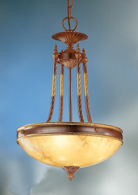 Classic Lighting - 5663 ABZ - Three Light Pendant - Valencia - Antique Bronze
