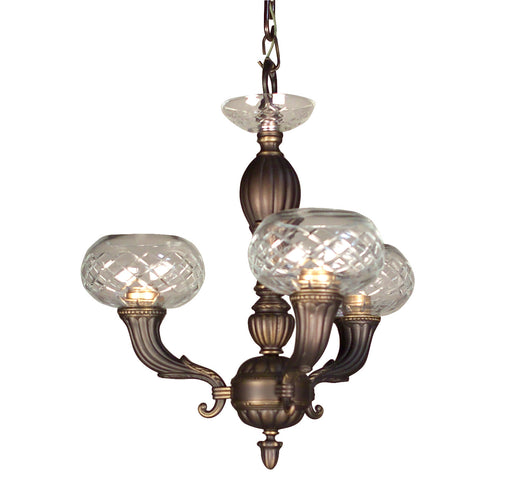 Classic Lighting - 57323 RB - Three Light Chandelier - Chatham - Roman Bronze