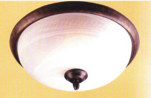 Classic Lighting - 68900 EB - Three Light Flush/Semi-Flush Mount - Alpha - English Bronze