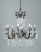 Classic Lighting - 69808 EBG C - Eight Light Chandelier - Vienna Palace - English Bronze w/Gold