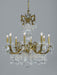 Classic Lighting - 69808 RNB C - Eight Light Chandelier - Vienna Palace - Renovation Brass