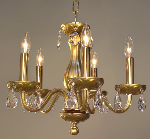 Classic Lighting - 82045 GLD CP - Five Light Chandelier - Monaco - Gold Painted