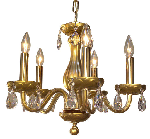 Classic Lighting - 82045 GLD CPPR - Five Light Chandelier - Monaco - Gold Painted