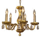 Classic Lighting - 82045 GLD CPPR - Five Light Chandelier - Monaco - Gold Painted