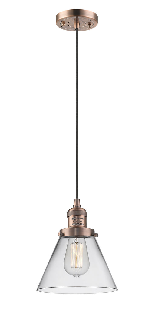 Innovations - 201C-AC-G42-LED - LED Mini Pendant - Franklin Restoration - Antique Copper