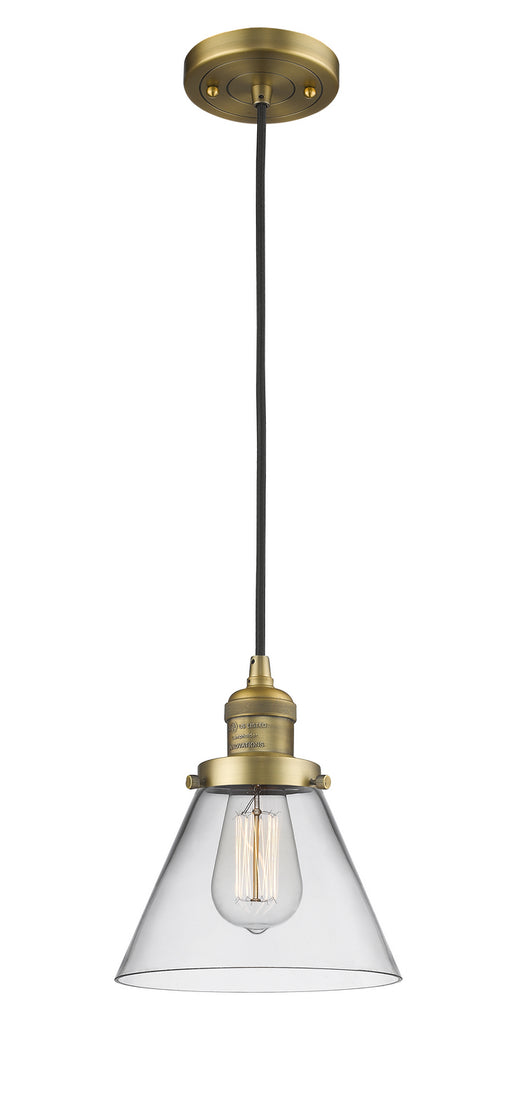 Innovations - 201C-BB-G42-LED - LED Mini Pendant - Franklin Restoration - Brushed Brass