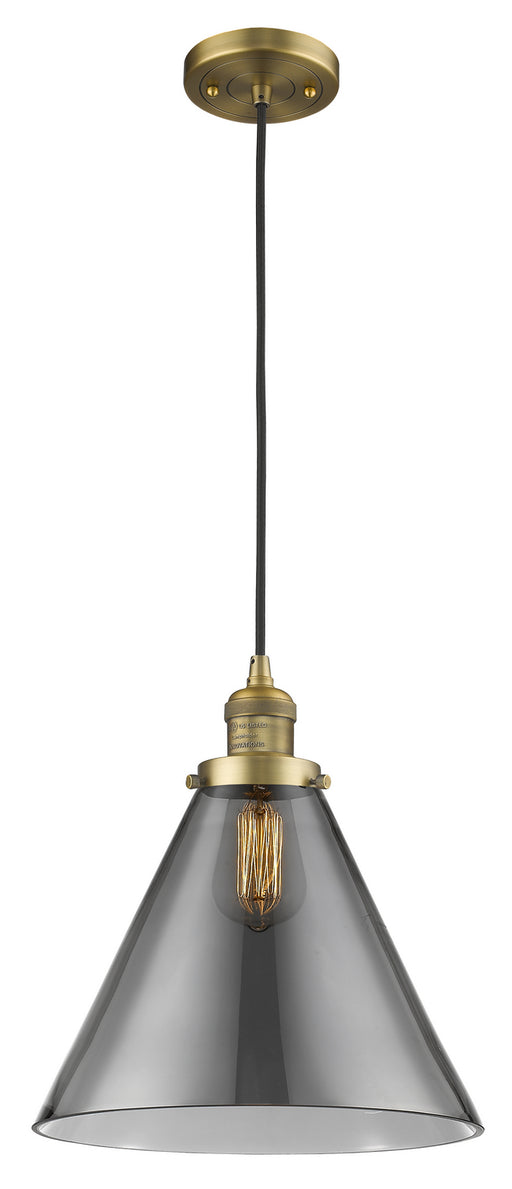 Innovations - 201C-BB-G43-L - One Light Mini Pendant - Franklin Restoration - Brushed Brass