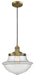 Innovations - 201C-BB-G542CL - One Light Pendant - Oxford School House - Brushed Brass