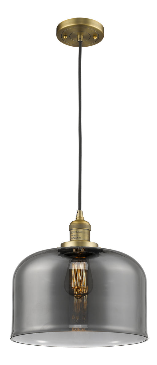 Innovations - 201C-BB-G73-L-LED - LED Mini Pendant - Franklin Restoration - Brushed Brass