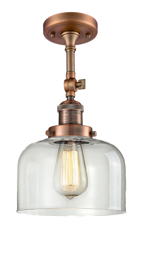 Innovations - 201F-AC-G72-LED - LED Semi-Flush Mount - Franklin Restoration - Antique Copper