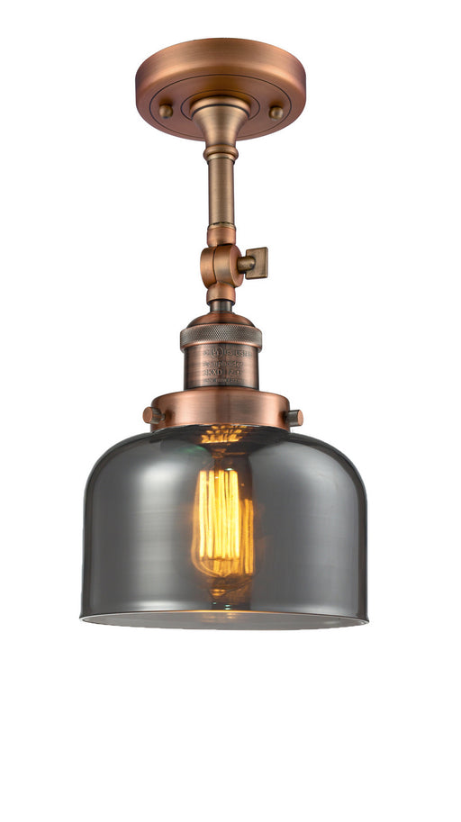 Innovations - 201F-AC-G73-LED - LED Semi-Flush Mount - Franklin Restoration - Antique Copper