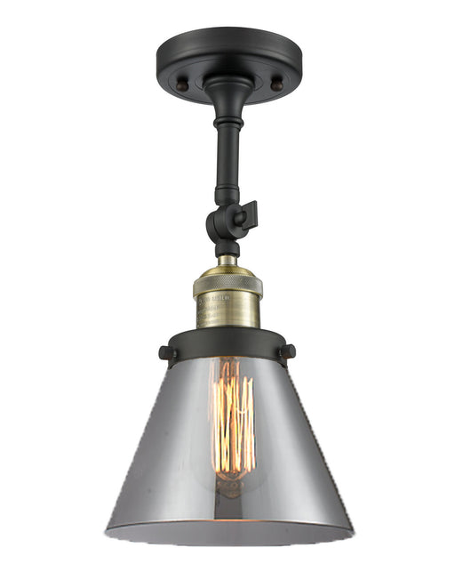 Innovations - 201F-BAB-G43-LED - LED Semi-Flush Mount - Franklin Restoration - Black Antique Brass
