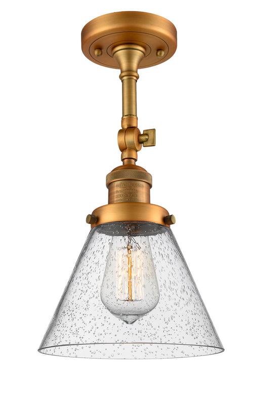 Innovations - 201F-BB-G44-LED - LED Semi-Flush Mount - Franklin Restoration - Brushed Brass