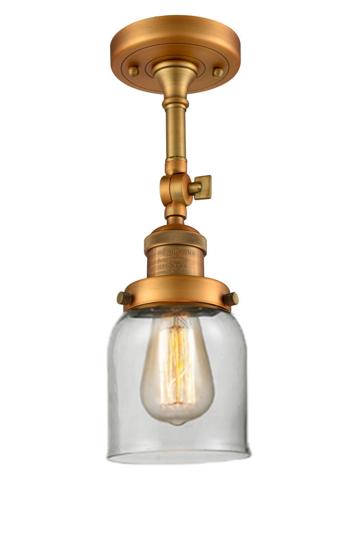 Innovations - 201F-BB-G52-LED - LED Semi-Flush Mount - Franklin Restoration - Brushed Brass