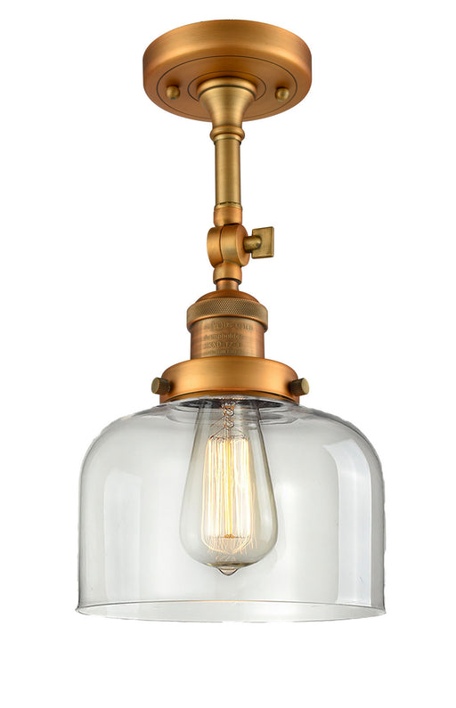 Innovations - 201F-BB-G72-LED - LED Semi-Flush Mount - Franklin Restoration - Brushed Brass