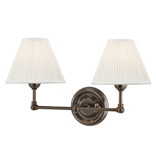 Hudson Valley - MDS102-DB - Two Light Wall Sconce - Classic No.1 - Distressed Bronze