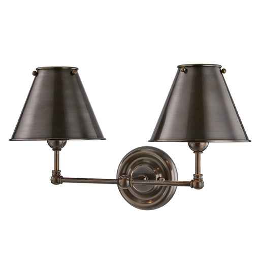 Hudson Valley - MDS102-DB-MS - Two Light Wall Sconce - Classic No.1 - Distressed Bronze