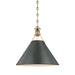 Hudson Valley - MDS952-ADB - One Light Pendant - Metal No.2 - Aged/Antique Distressed Bronze