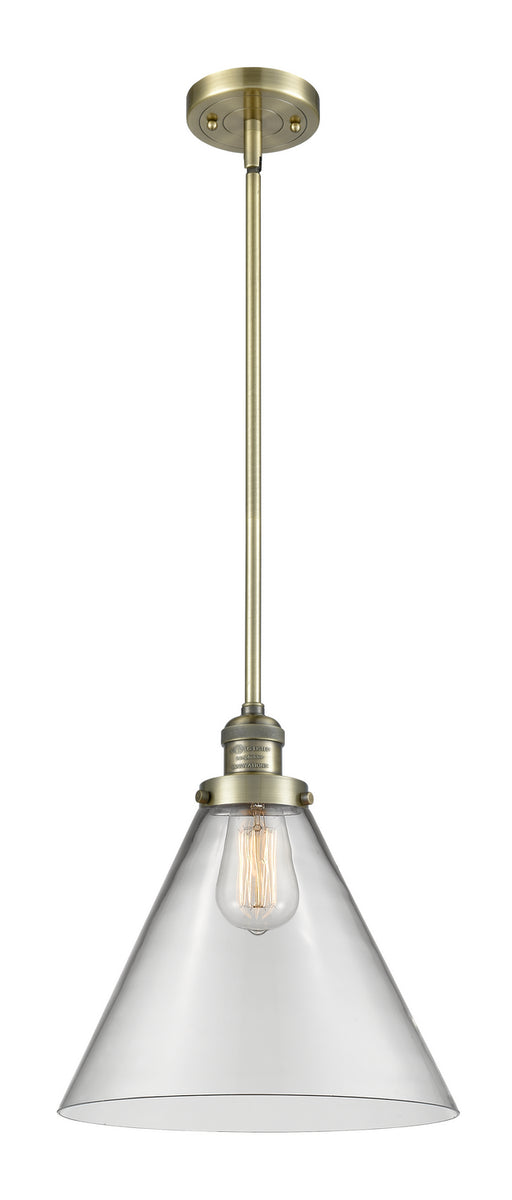 Innovations - 201S-AB-G42-L-LED - LED Mini Pendant - Franklin Restoration - Antique Brass