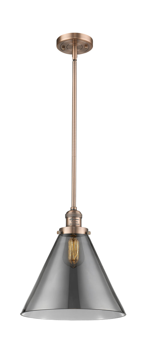 Innovations - 201S-AC-G43-L-LED - LED Mini Pendant - Franklin Restoration - Antique Copper