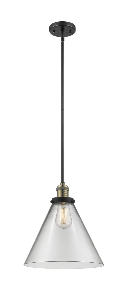 Innovations - 201S-BAB-G42-L - One Light Mini Pendant - Franklin Restoration - Black Antique Brass